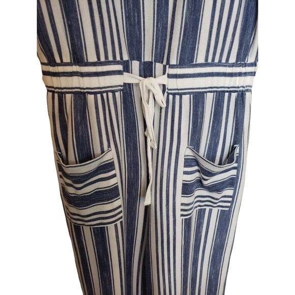 Copper Key Striped Overalls Jumpsuit - small - Picture 2 of 12